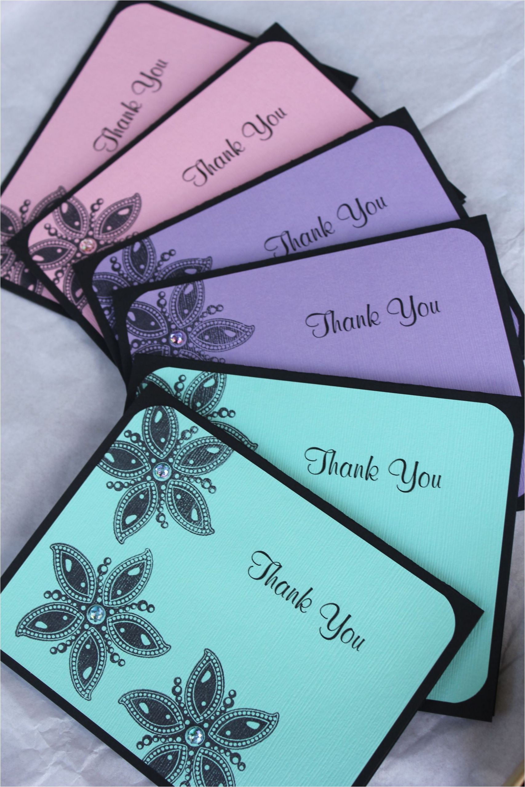 Thank You Greeting Card Handmade Handmade Thank You Cards by Craftedbylizc Handmade Thank