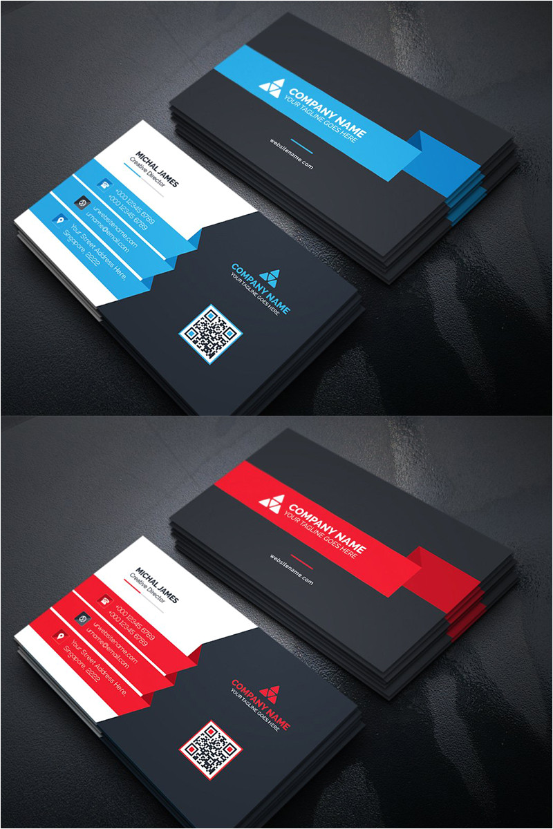 Ultra Modern Business Card Design Modern Business Card Corporate Identity Template In 2020