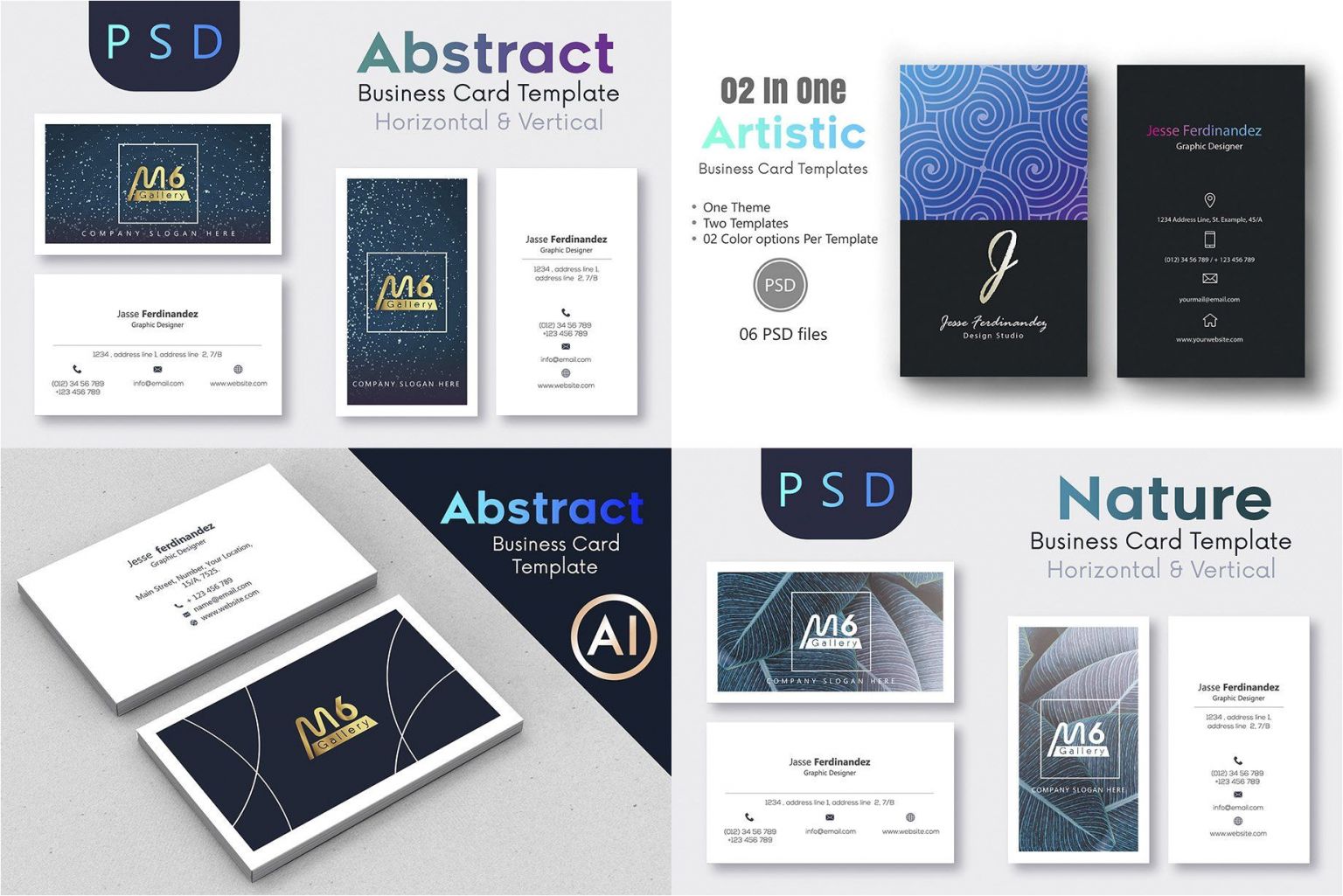 Unique Logo for Business Card 125 Business Card Mega Bundle ...