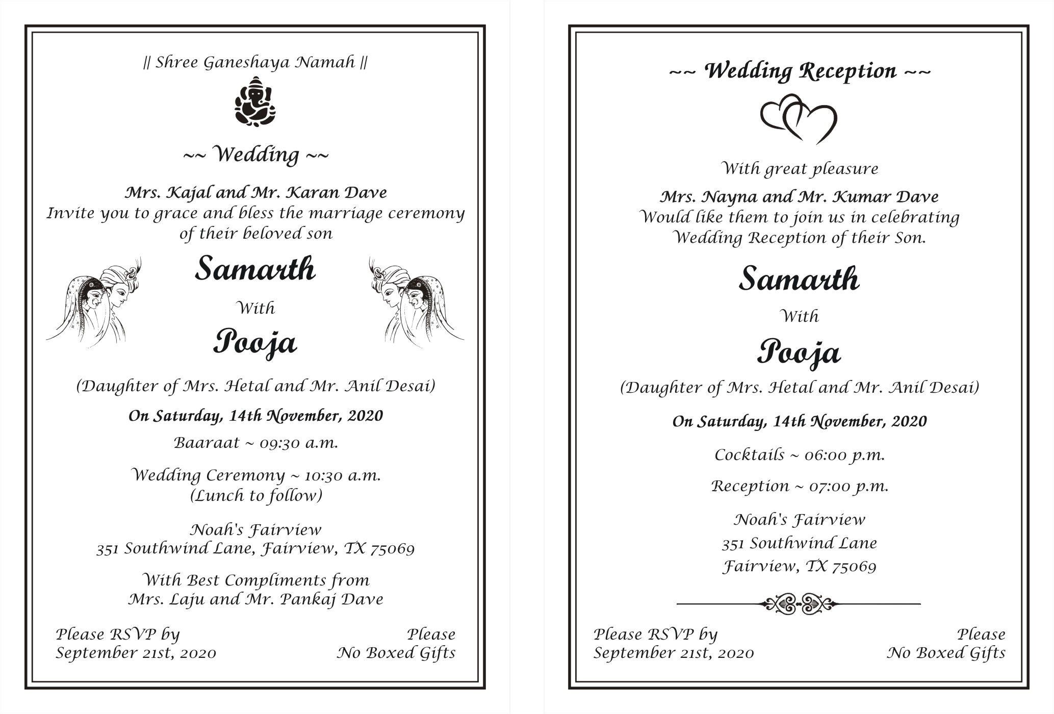 Wedding Card Matter In English for Daughter Wedding Invitation Wording In English Cobypic Com