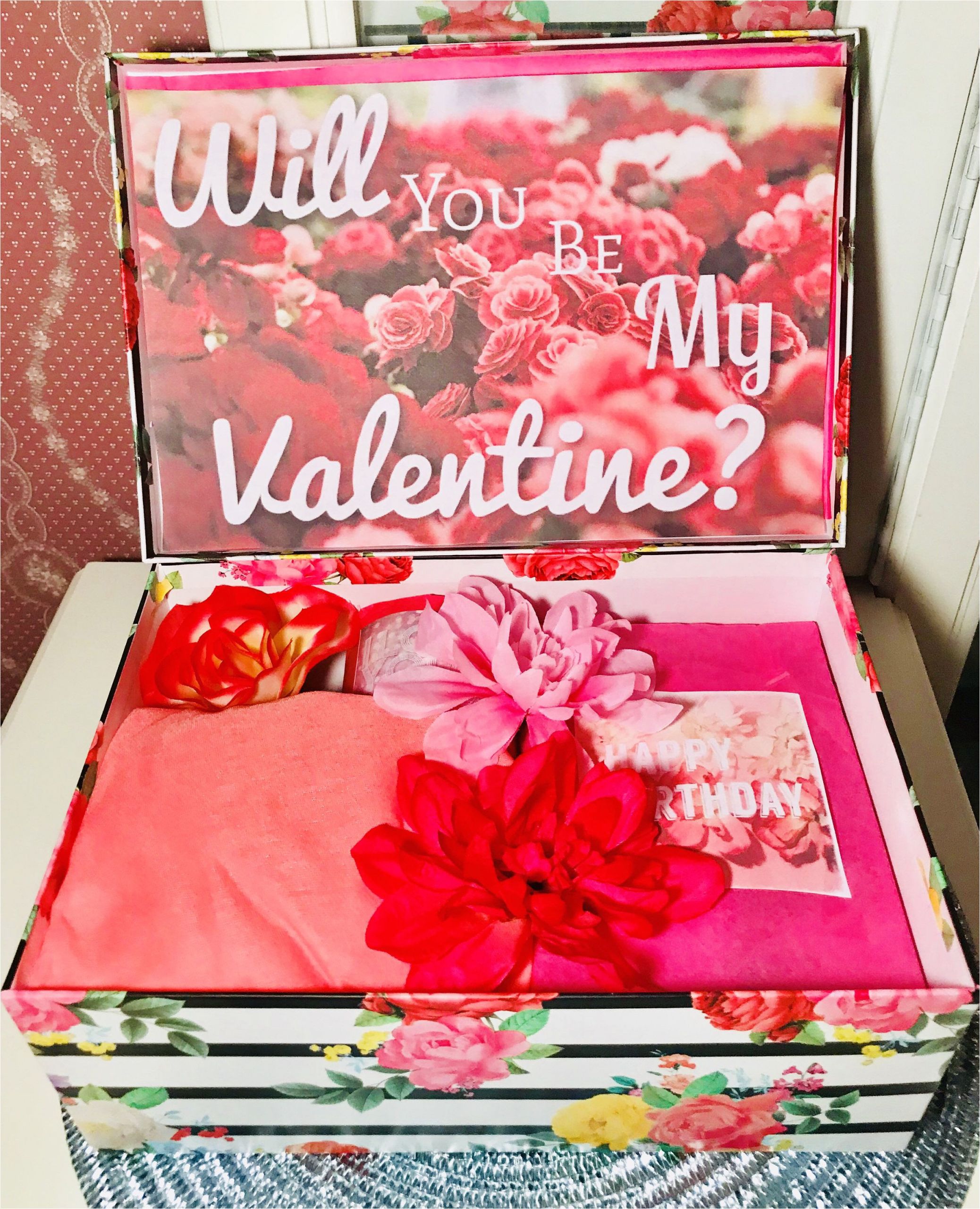 Will You Be My Valentine Card Will You Be My Valentine Youarebeautifulbox Gift for Her