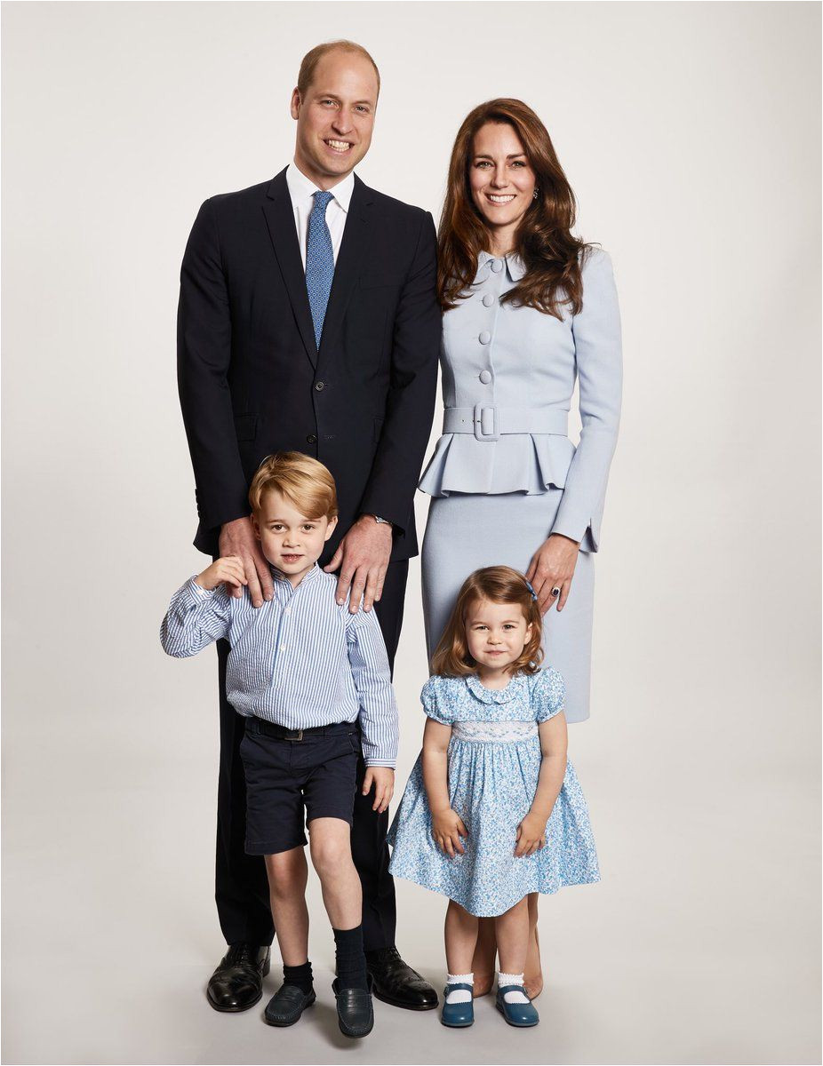 William and Kate Christmas Card Kensington Palace On Kate Middleton Family Prince William