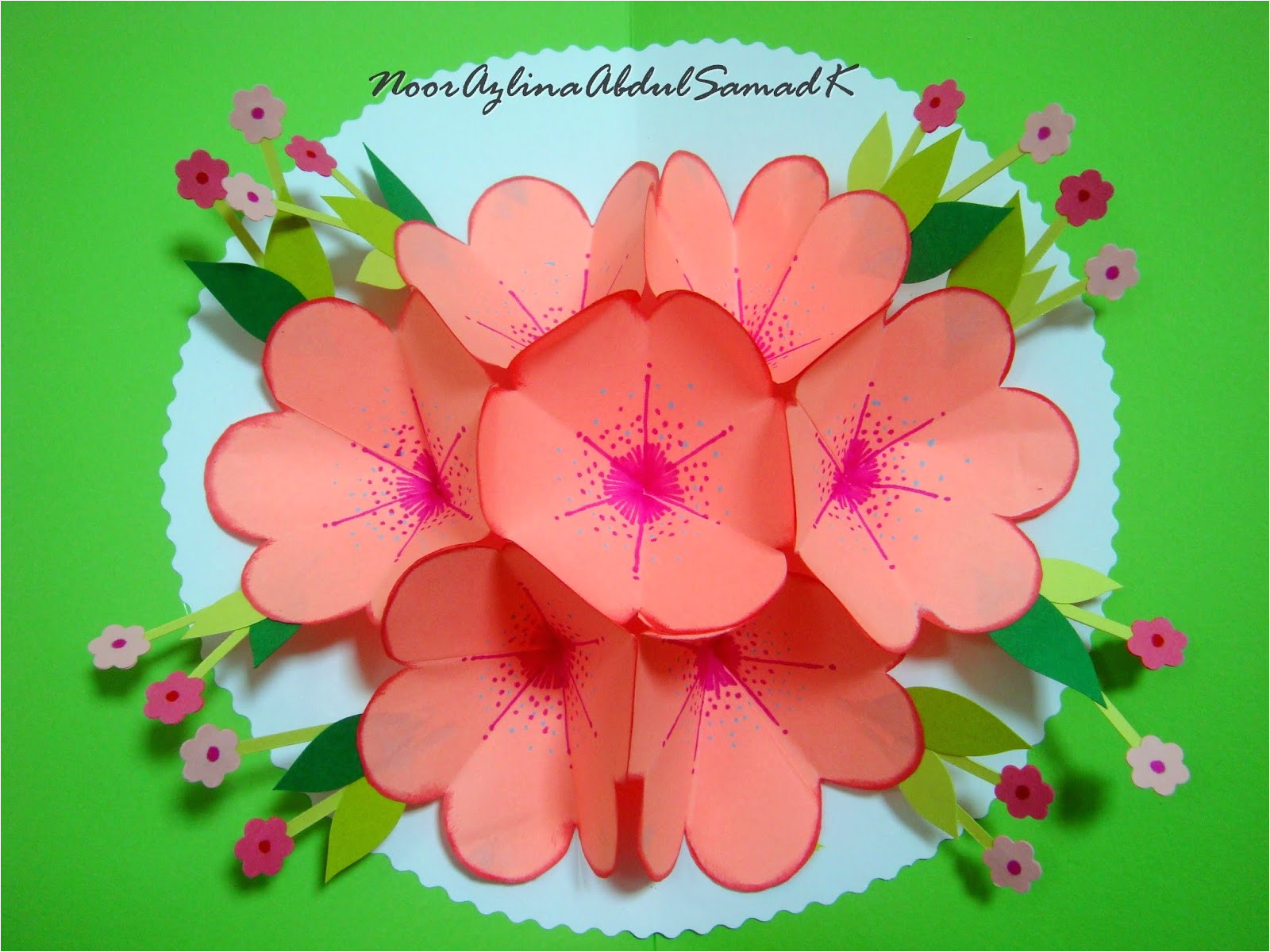 Birthday Card Flower Pop Up Seven Flowers Pop Up Birthday Card Williamson