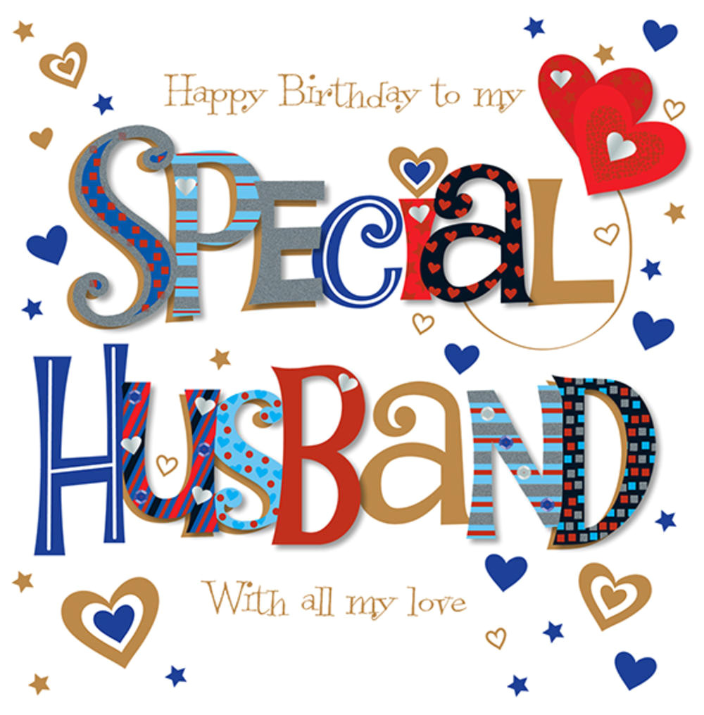 Happy Birthday Card to Husband Special Husband Happy Birthday Greeting Card