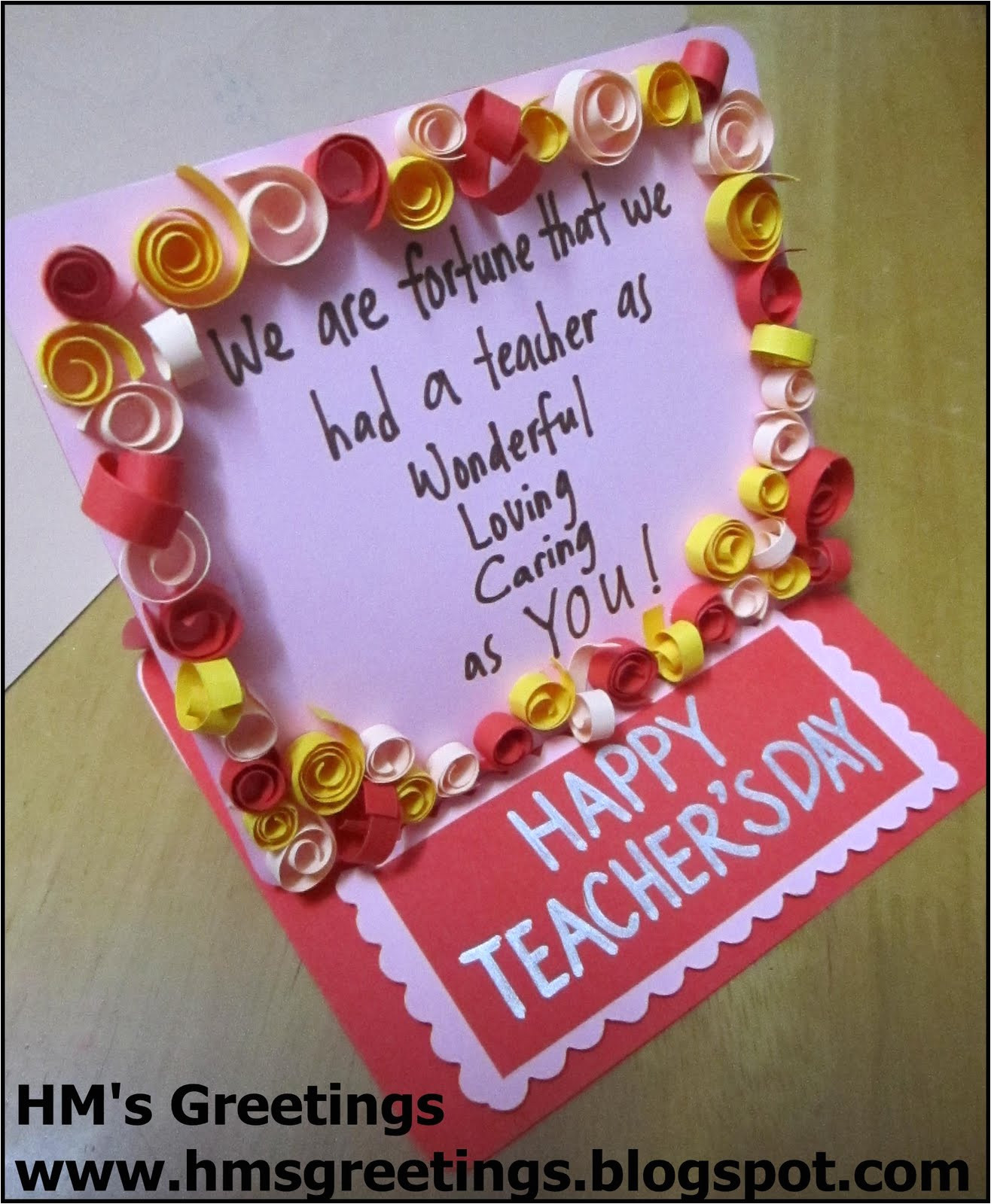 Ideas for Teachers Day Greeting Card Hm S Greetings Happy Teachers Day Card 1