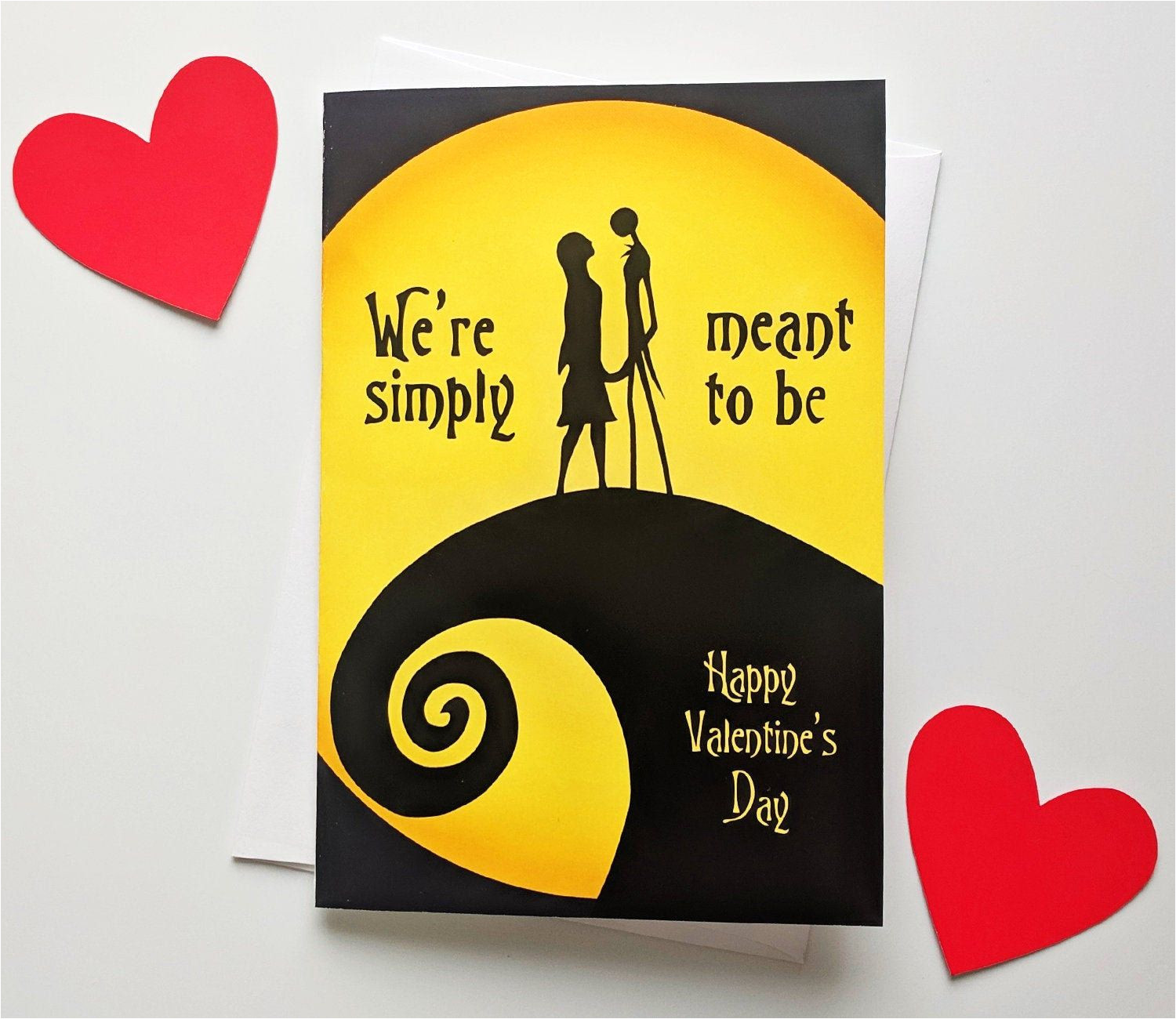 Jack and Sally Valentine Card Pin On Valentine S Day Cards