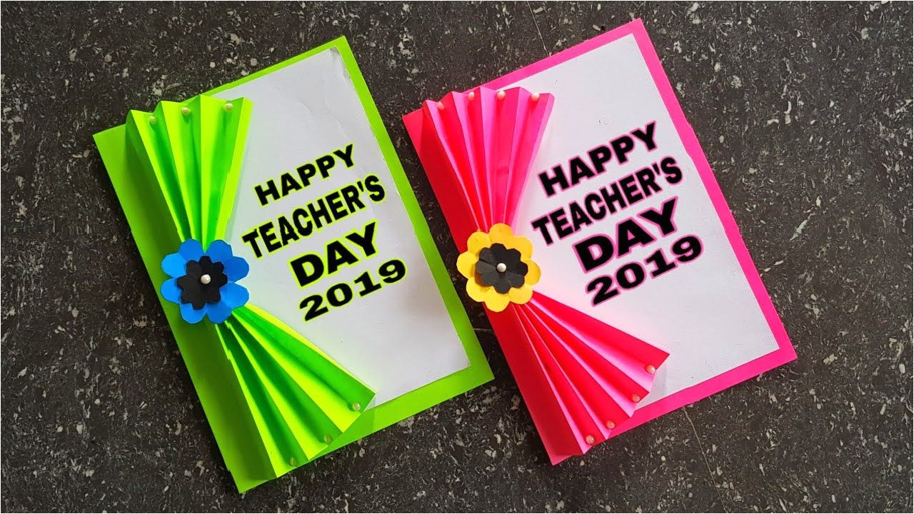 Teachers Day Card Ideas Simple Diy Teachers Day Card Handmade Simple Making Ideas