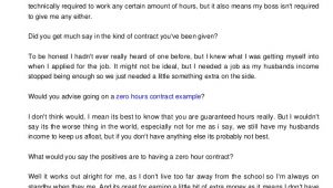 0 Hour Contract Template Download Free Zero Hours Contract Template