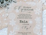 1 Year Birthday Invitation Card Winter Wonderland 1st Birthday Party with Images