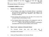 1 Year Contract Template Contract Of Employment