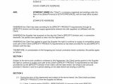1 Year Contract Template First Supply Agreement Template Word Pdf by Business