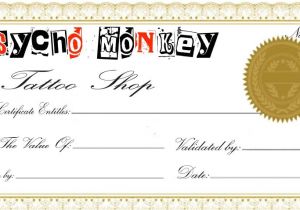 100 Gift Certificate Template Free Tattoo Gift Certificate Template Download Free Clip