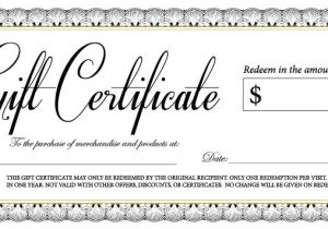 100 Gift Certificate Template Gift Certificate the Village Crossing