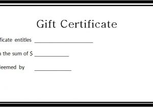100 Gift Certificate Template Gift Certificates 100