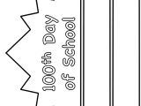 100th Day Hat Template 100th Day Of School Hat Paper Craft Black and White