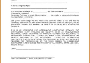 1099 Employee Contract Template Employment Agreement Florida Regular 1099 Employee