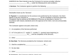 1099 Employee Contract Template Free Independent Contractor Agreement Template Pdf