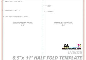 11×17 Half Fold Brochure Template Maui Printing Company Inc 8 5 X 11 Half Fold Brochure