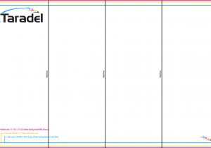 11×17 Half Fold Brochure Template Taradel Menus Templates