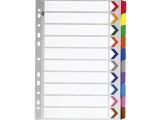 12 Tab Divider Template Marbig Reinforced A4 10 Tab Divider Officeworks