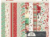 12 X 12 Christmas Card Stock Authentique Retro Christmas Cardstock Pad 12 X12