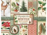 12 X 12 Christmas Card Stock Stamperia Winter Botanic Card Stock Stamperia Christmas