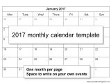 18 Month Calendar Template 2017 Monthly Calendar Template Ppt Video Online Download