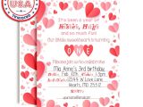 1st Year Birthday Invitation Card Amazon Com Our Little Sweetheart First Birthday Red and