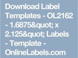 2.125 X 1.6875 Label Template the 25 Best Label Templates Ideas On Pinterest