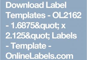 2.125 X 1.6875 Label Template the 25 Best Label Templates Ideas On Pinterest