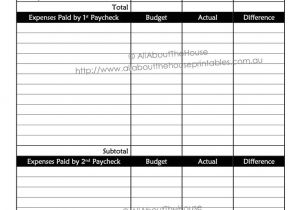 2 Week Budget Template Bi Weekly Budget Template Budget Template Free