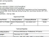 2 Year Experience Resume format In Word Java J2ee 2 Years Experience Resume