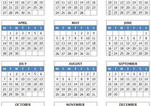 2014 12 Month Calendar Template 2014 Year Calendar Template 12 Months In One Page Ms
