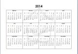 2014 12 Month Calendar Template 5 Best Images Of 12 Month Calendar 2014 Printable