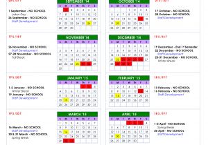 2014 15 Academic Calendar Template Black and White Printable Version Of 2014 15 School