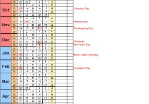2014-15 Academic Calendar Template School Calendars 2014 2015 as Free Printable Excel Templates