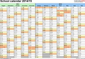 2014-15 Academic Calendar Template School Calendars 2014 2015 as Free Printable Word Templates