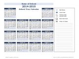 2014-2015 Academic Calendar Template School Calendar Template 2016 2017 School Year Calendar