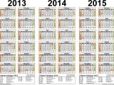 2014 and 2015 Calendar Templates 2013 2014 2015 Calendar 2 Three Year Printable Pdf Calendars