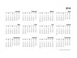 2014 Annual Calendar Template 14 Full 2014 Year Calendar Template Images Printable
