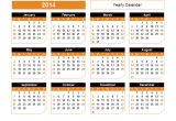 2014 Annual Calendar Template 2014 Calendar Templates and Images Monthly and Yearly