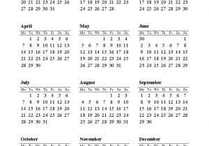 2014 One Page Calendar Template 2014 Printable Calendar Download Templates