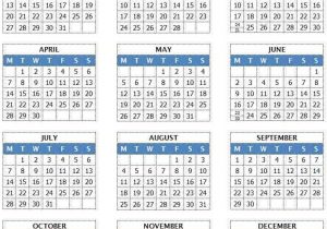 2014 One Page Calendar Template 2014 Year Calendar Template 12 Months In One Page Ms