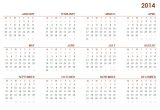 2014 One Page Calendar Template top 28 Year Calendar 2014 Printable One 2014 Calendar
