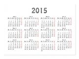2015 Business Calendar Template Template 2015 Calendar Business Card Zazzle