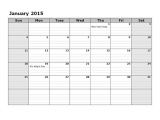 2015 Calendar by Month Template 2015 Monthly Calendar Template 08 Free Printable Templates