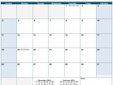 2015 Calendar by Month Template Horizontal 2015 Monthly Calendar Template for Numbers