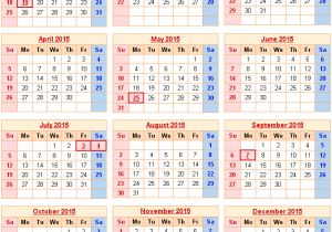 2015 Calendar Template with Canadian Holidays 2015 Canadian Calendar with Holidays New Calendar