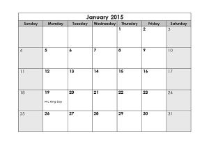 2015 Monthly Calendar Template for Word 2015 Monthly Calendar Free Printable Templates