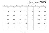 2015 Monthly Calendar Template for Word Word Calendar Template 2015 2017 Printable Calendar